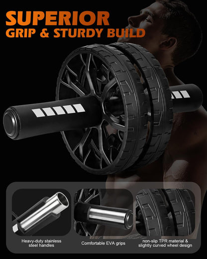 Upgraded Ab Roller Wheel with Knee Pad