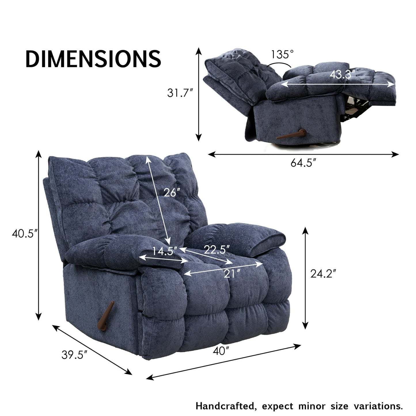 GrandComfort Rocker Recliner Chair