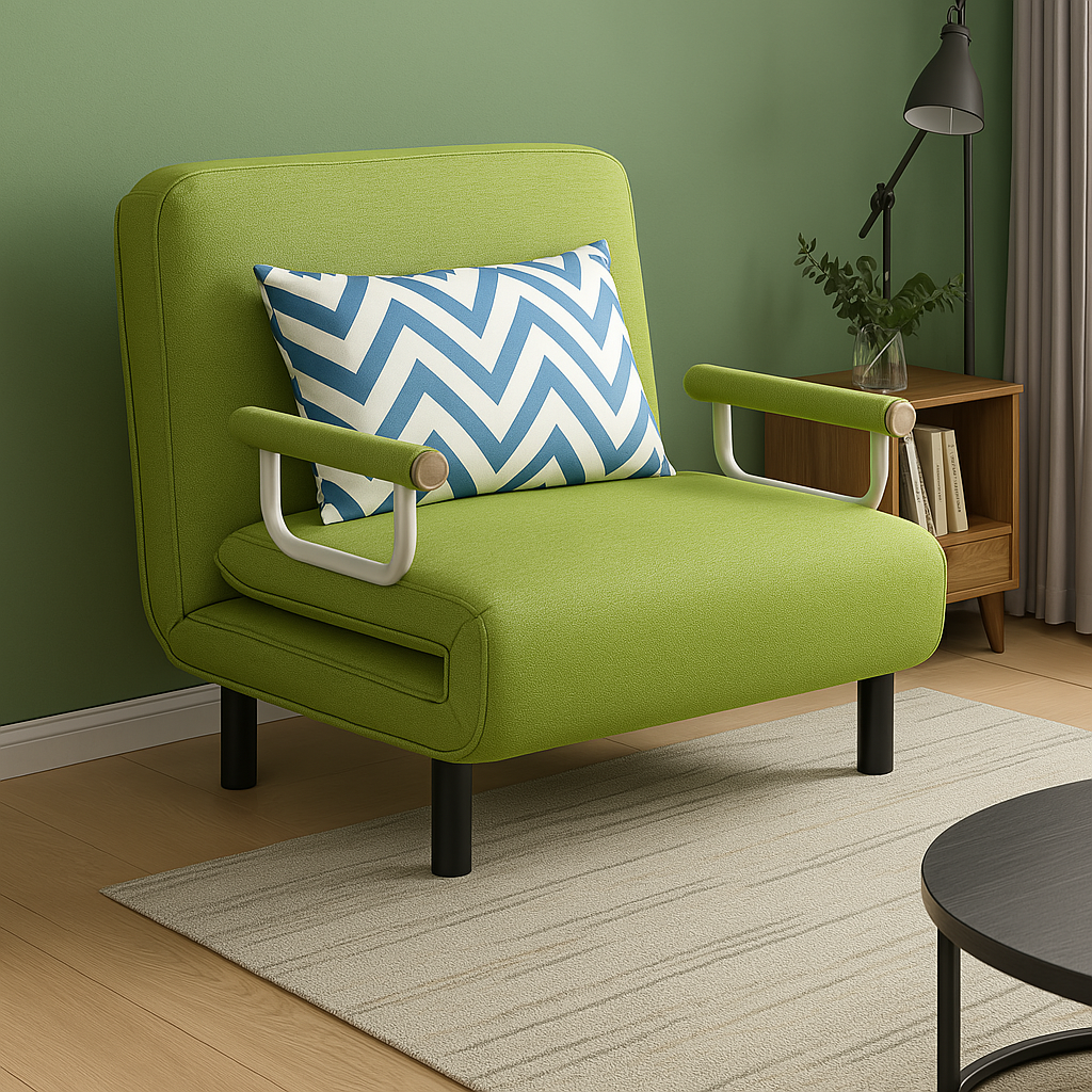 PRACTICAL FOLDING SOFA BED LEISURE LOUNGER